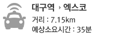 대구역 소요시간