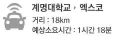 경북대학교 소요시간